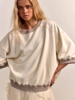 Free People We The Free Everything Pullover - Nilla Cream - Small